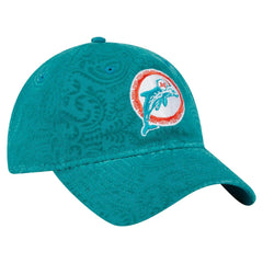 Miami Dolphins New Era Women's Throwback Flair 9TWENTY Adjustable Hat - Aqua online