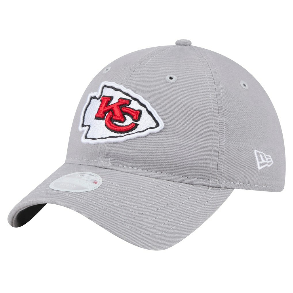 Kansas City Chiefs New Era Women's Main 9TWENTY Adjustable Hat - Gray cheap