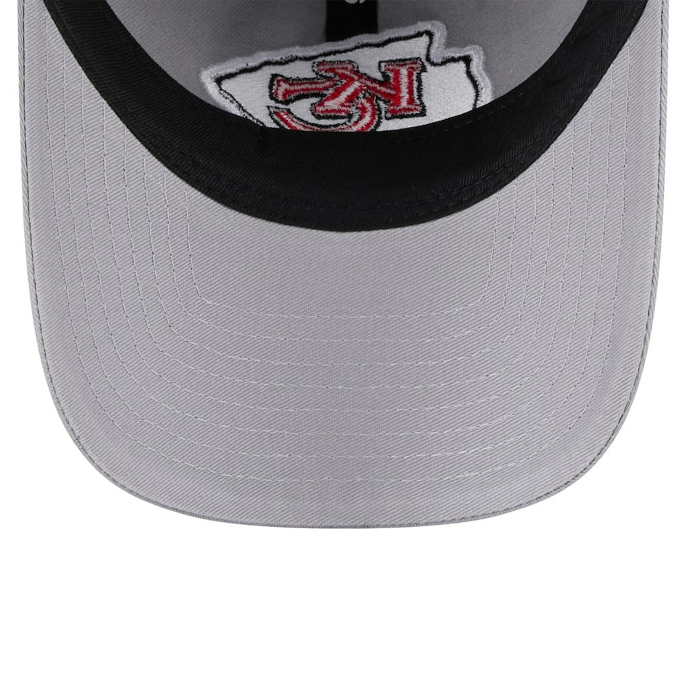 Kansas City Chiefs New Era Women's Main 9TWENTY Adjustable Hat - Gray cheap