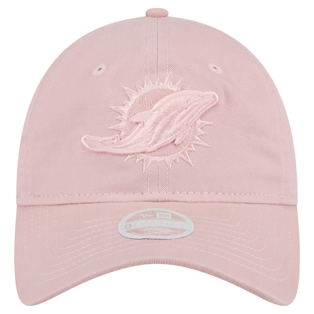 Miami Dolphins New Era Women's Main 9TWENTY Adjustable Hat - Light Pink discount
