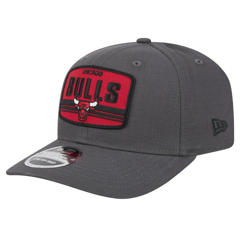 Chicago Bulls Team Elevated Patch 9SEVENTY Adjustable Hat - Graphite | New Era for sale