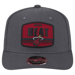 Miami Heat Team Elevated Patch 9SEVENTY Adjustable Hat - Graphite | New Era shop