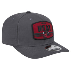 Miami Heat Team Elevated Patch 9SEVENTY Adjustable Hat - Graphite | New Era shop