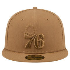 Philadelphia 76ers 59FIFTY Fitted Hat - Tan | New Era outlet