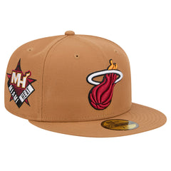 Miami Heat Color Pack 59FIFTY Fitted Hat - Tan | New Era cheap
