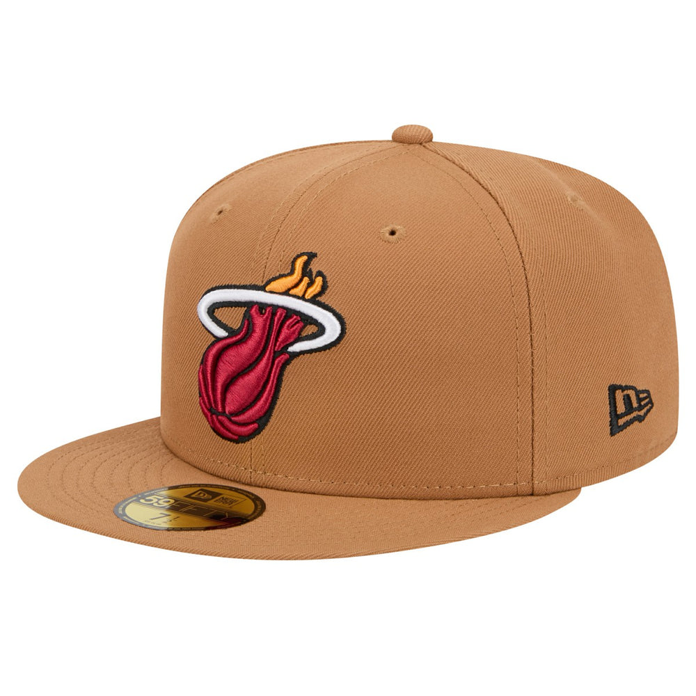 Miami Heat Color Pack 59FIFTY Fitted Hat - Tan | New Era cheap