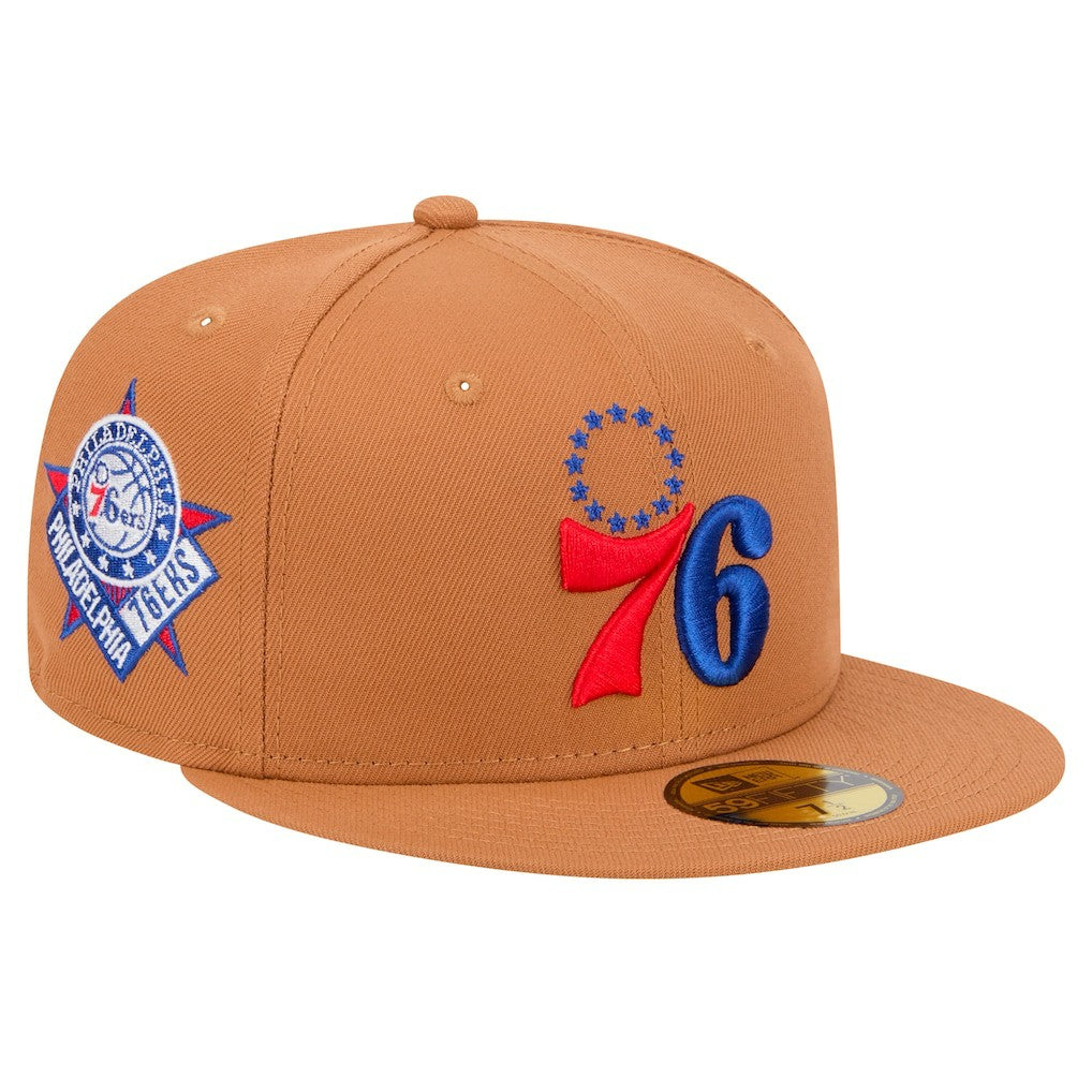 Philadelphia 76ers Color Pack 59FIFTY Fitted Hat - Tan | New Era online