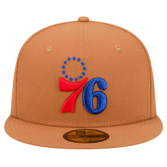 Philadelphia 76ers Color Pack 59FIFTY Fitted Hat - Tan | New Era online