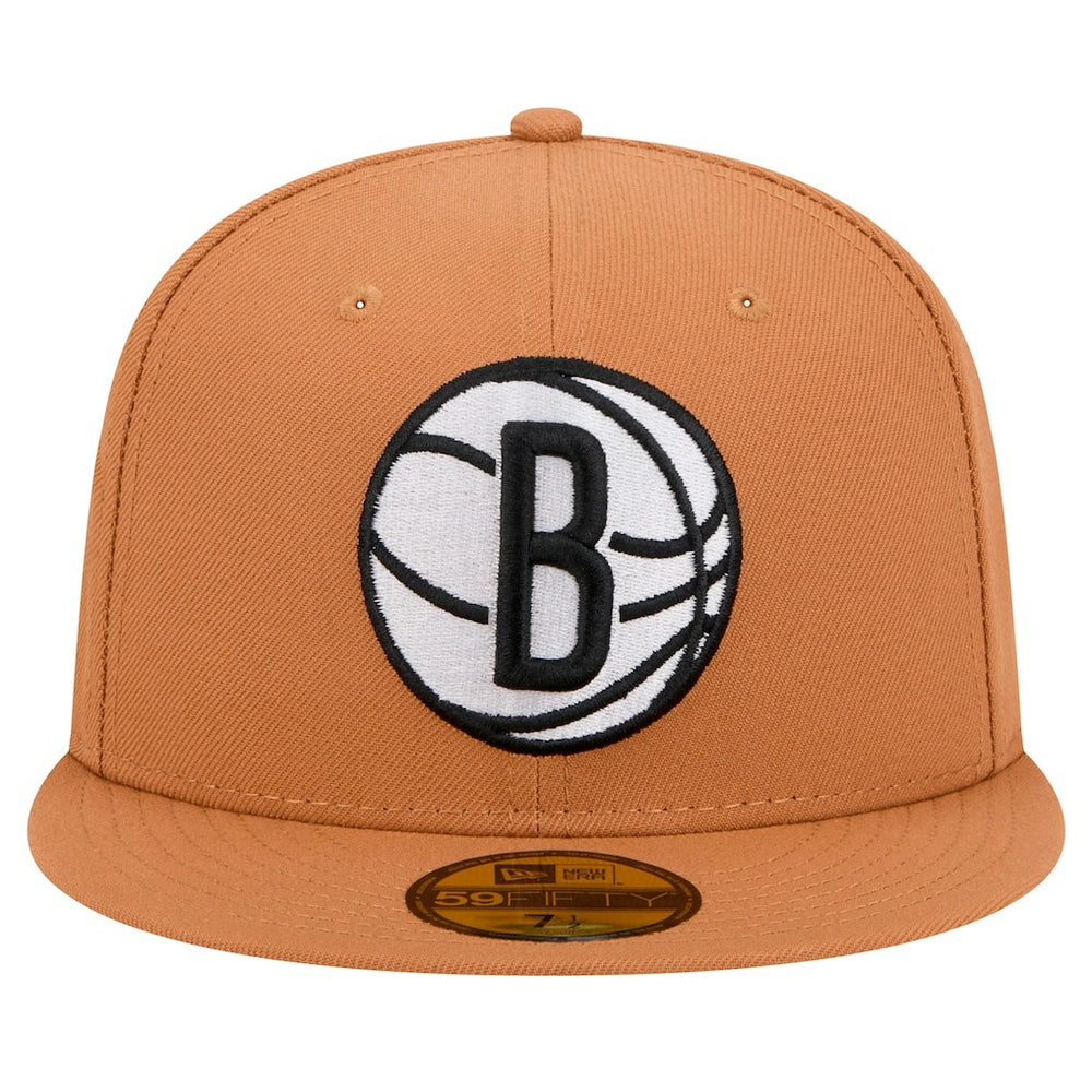 Brooklyn Nets Color Pack 59FIFTY Fitted Hat - Tan | New Era online