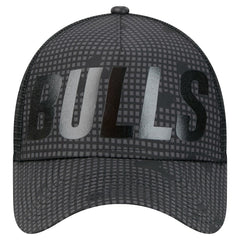 Chicago Bulls Male Adult Midnight Ink Tonal A-Frame Trucker 9FORTY Adjustable Hat - Black | New Era shop