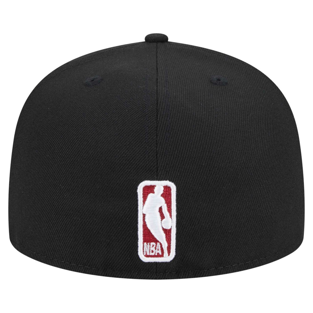 Miami Heat Sport Night Script Sided 59FIFTY Fitted Hat - Black | New Era discount