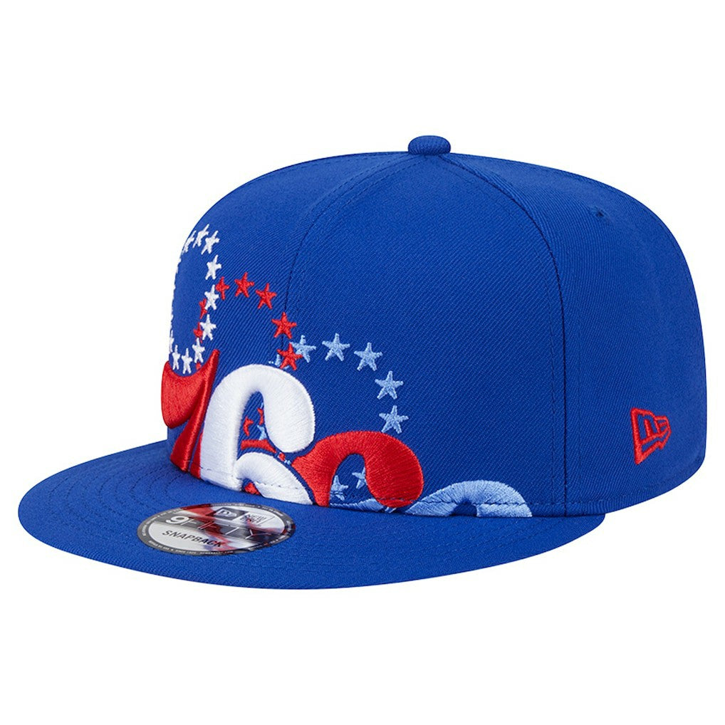 Philadelphia 76ers Sport Night Team Shadow 9FIFTY Snapback Hat - Royal | New Era on sale
