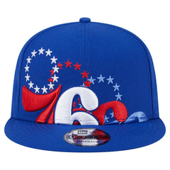 Philadelphia 76ers Sport Night Team Shadow 9FIFTY Snapback Hat - Royal | New Era on sale