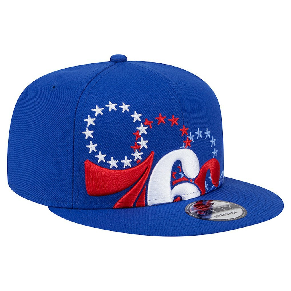 Philadelphia 76ers Sport Night Team Shadow 9FIFTY Snapback Hat - Royal | New Era on sale