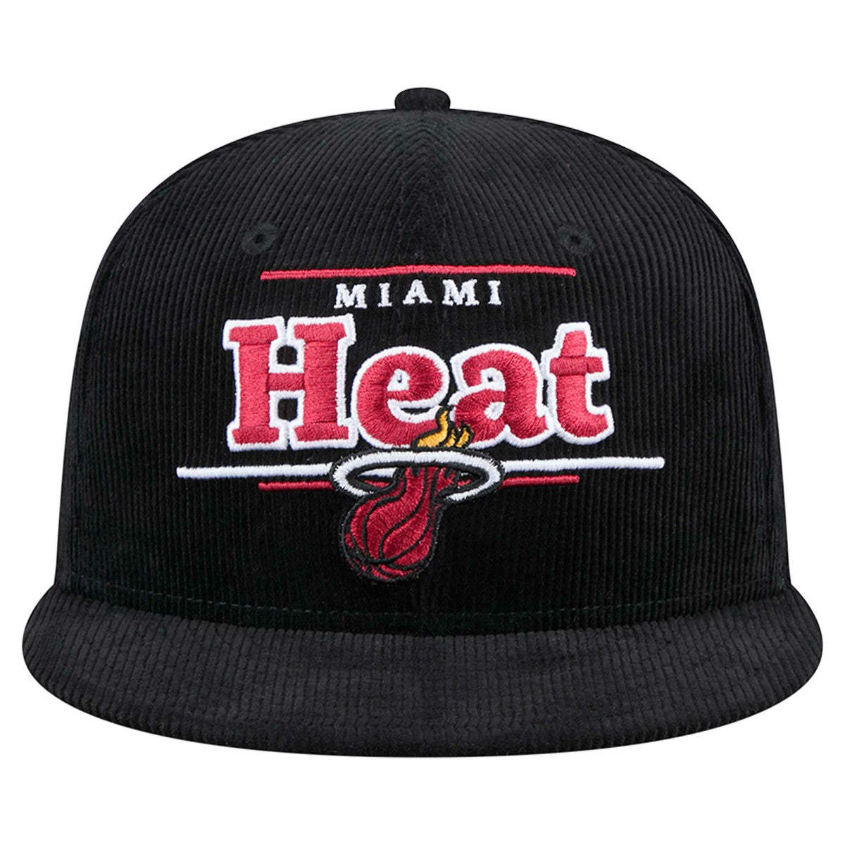Miami Heat Throwback Display Corduroy 9FIFTY Snapback Hat - Black | New Era shop