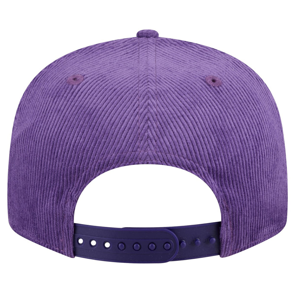 Los Angeles Lakers Throwback Display Corduroy 9FIFTY Snapback Hat - Purple | New Era cheap
