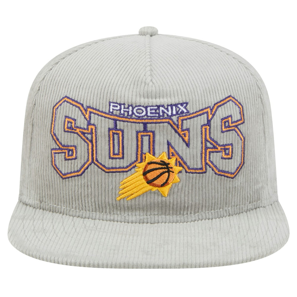 Phoenix Suns Throwback Corduroy Golfer Snapback Hat - Gray | New Era sale