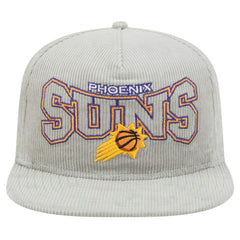 Phoenix Suns Throwback Corduroy Golfer Snapback Hat - Gray | New Era sale