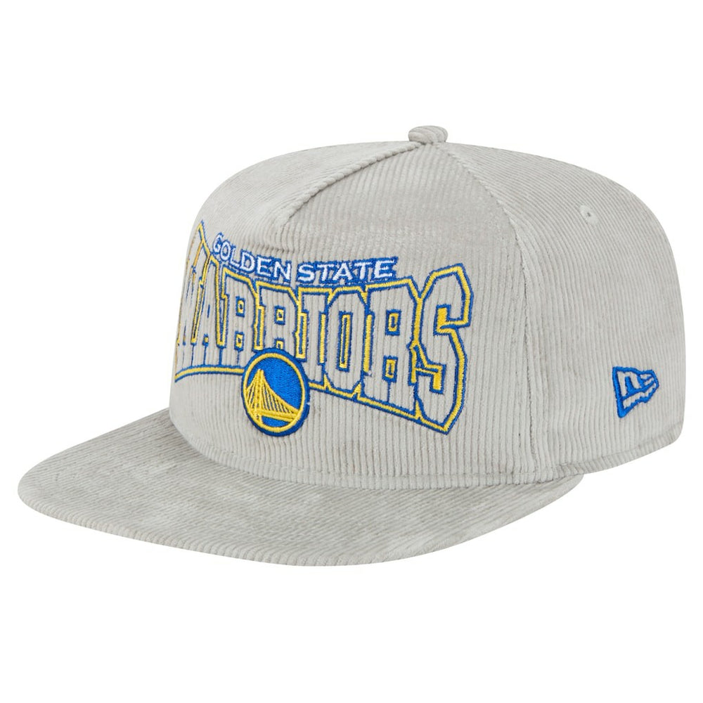 Golden State Warriors Throwback Corduroy Golfer Snapback Hat sale - Gray | New Era on sale