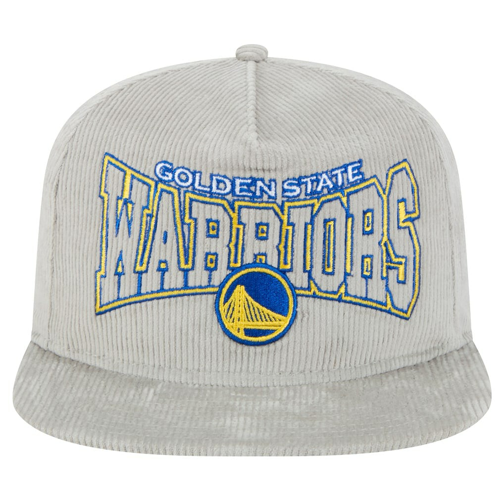 Golden State Warriors Throwback Corduroy Golfer Snapback Hat sale - Gray | New Era on sale