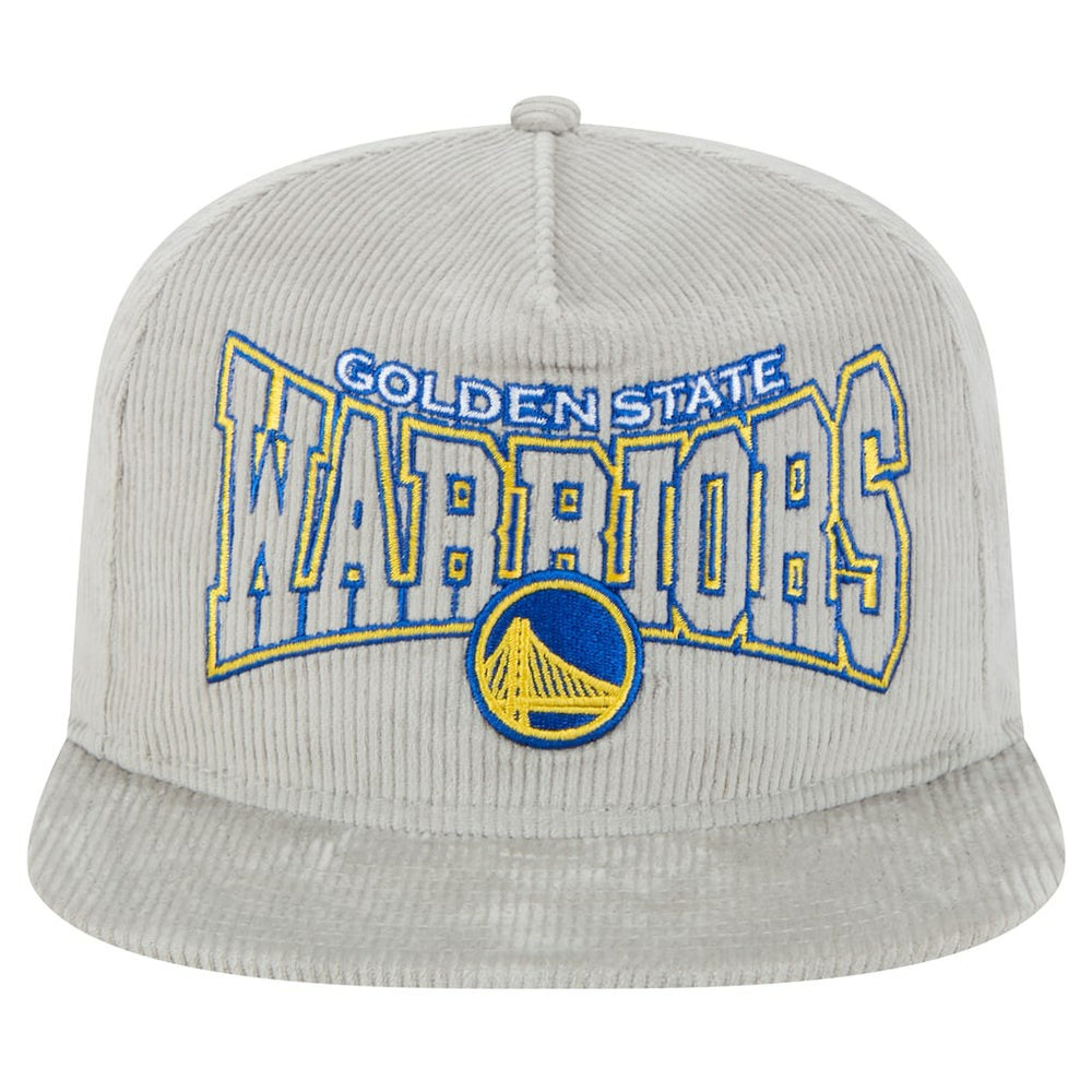 Golden State Warriors Throwback Corduroy Golfer Snapback Hat sale - Gray | New Era on sale