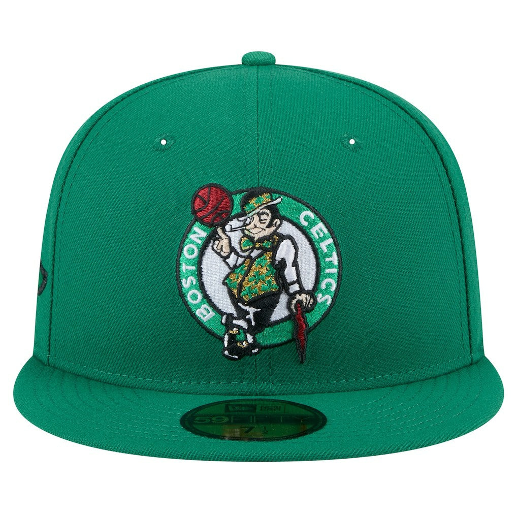 Boston Celtics Throwback Pennant 59FIFTY Fitted Hat - Kelly Green | New Era sale