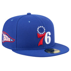 Philadelphia 76ers Throwback Pennant 59FIFTY Fitted Hat - Royal | New Era for sale