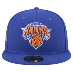 New York Knicks Throwback Pennant 59FIFTY Fitted Hat - Blue | New Era sale