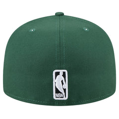 Milwaukee Bucks Throwback Pennant 59FIFTY Fitted Hat - Hunter Green | New Era shop