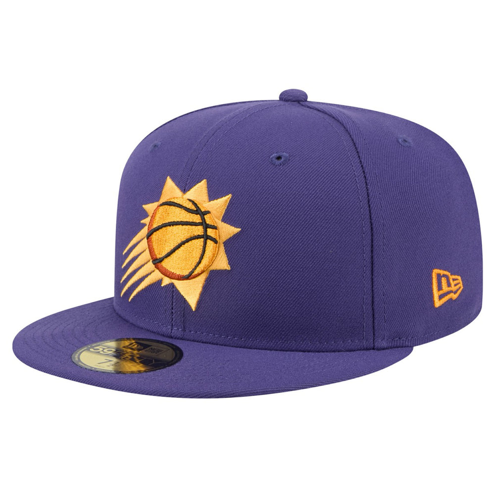 Phoenix Suns Throwback Pennant 59FIFTY Fitted Hat - Purple | New Era outlet