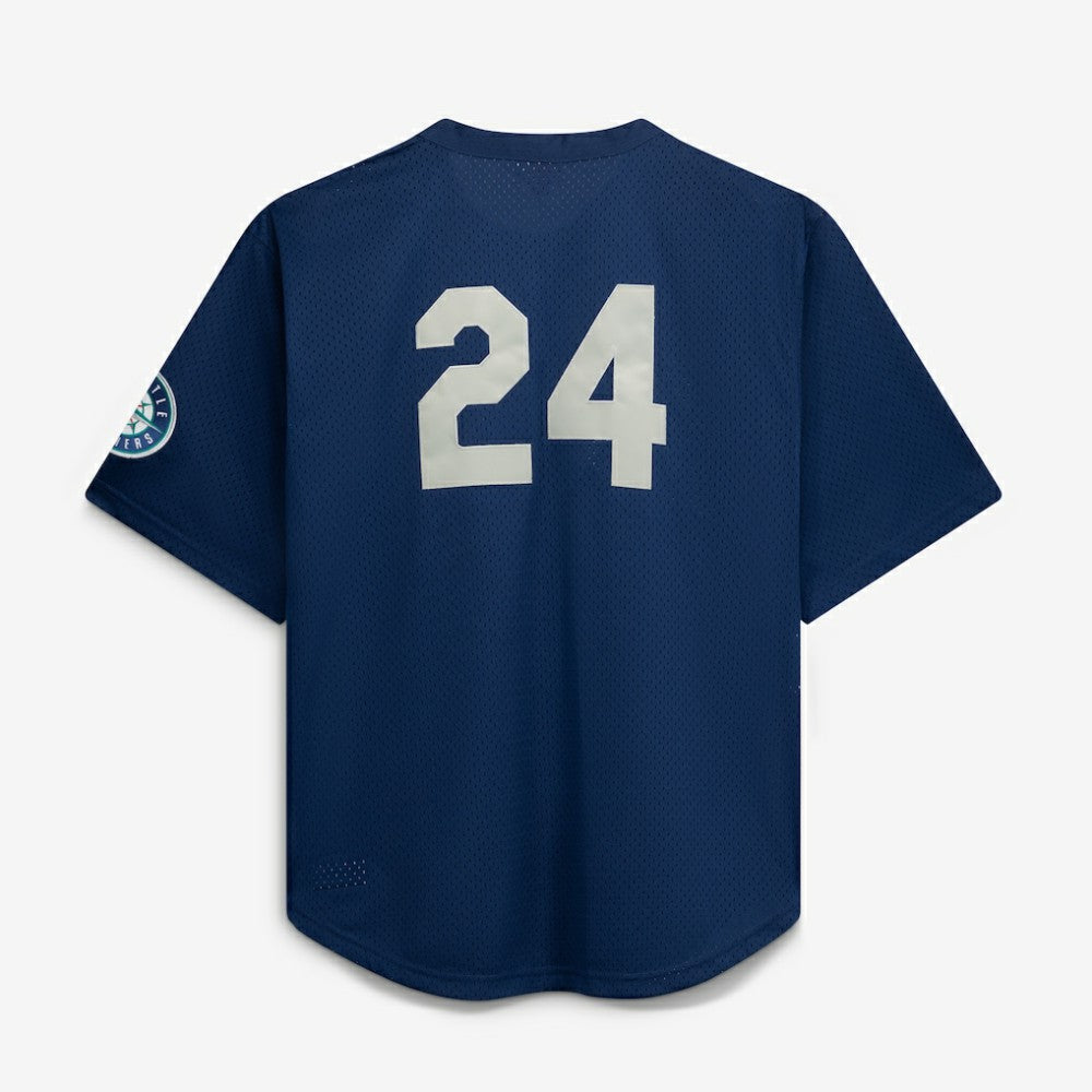 Seattle Mariners Big & Tall Cooperstown Collection Mesh Batting Practice Jersey - Navy | Mitchell & Ness