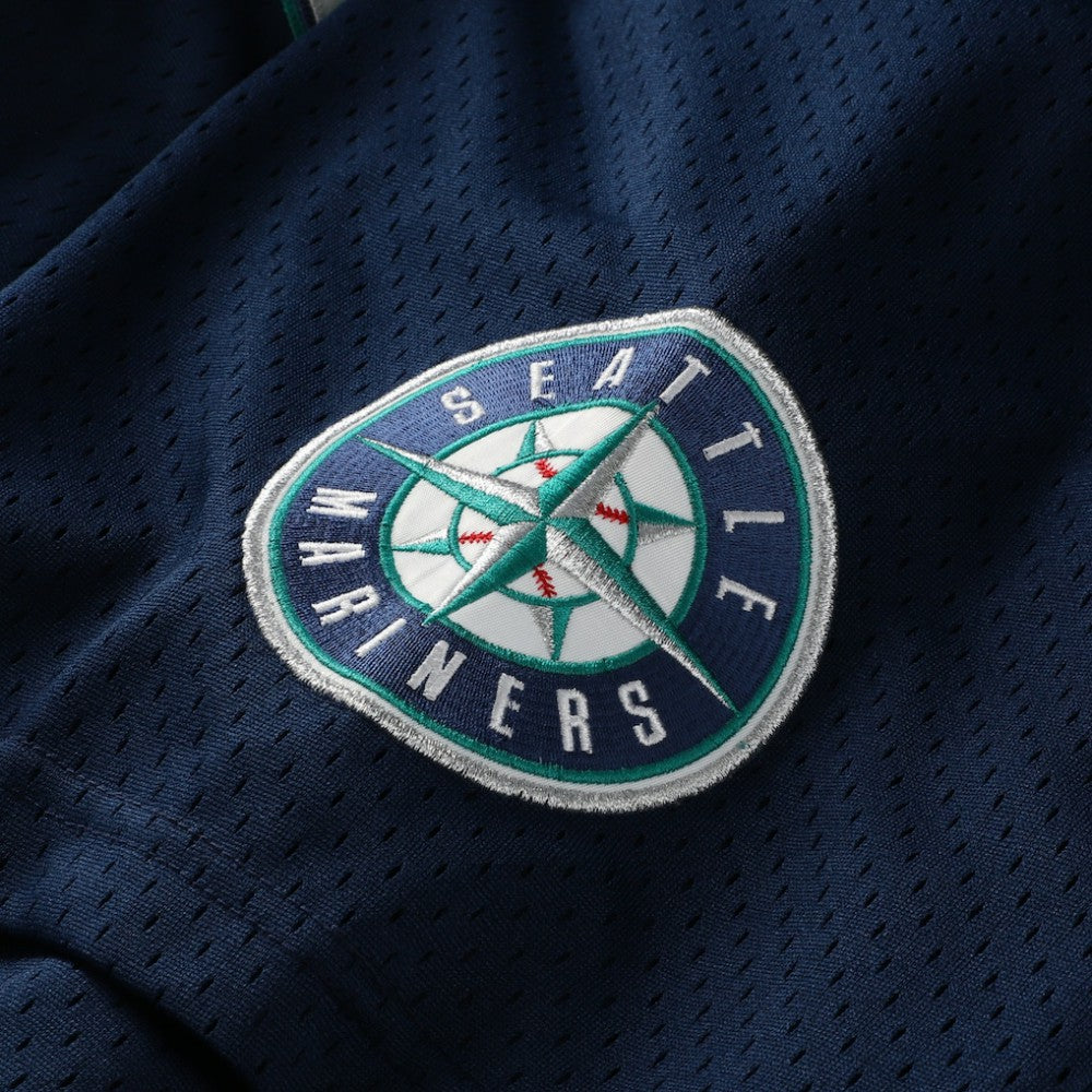 Seattle Mariners Big & Tall Cooperstown Collection Mesh Batting Practice Jersey - Navy | Mitchell & Ness
