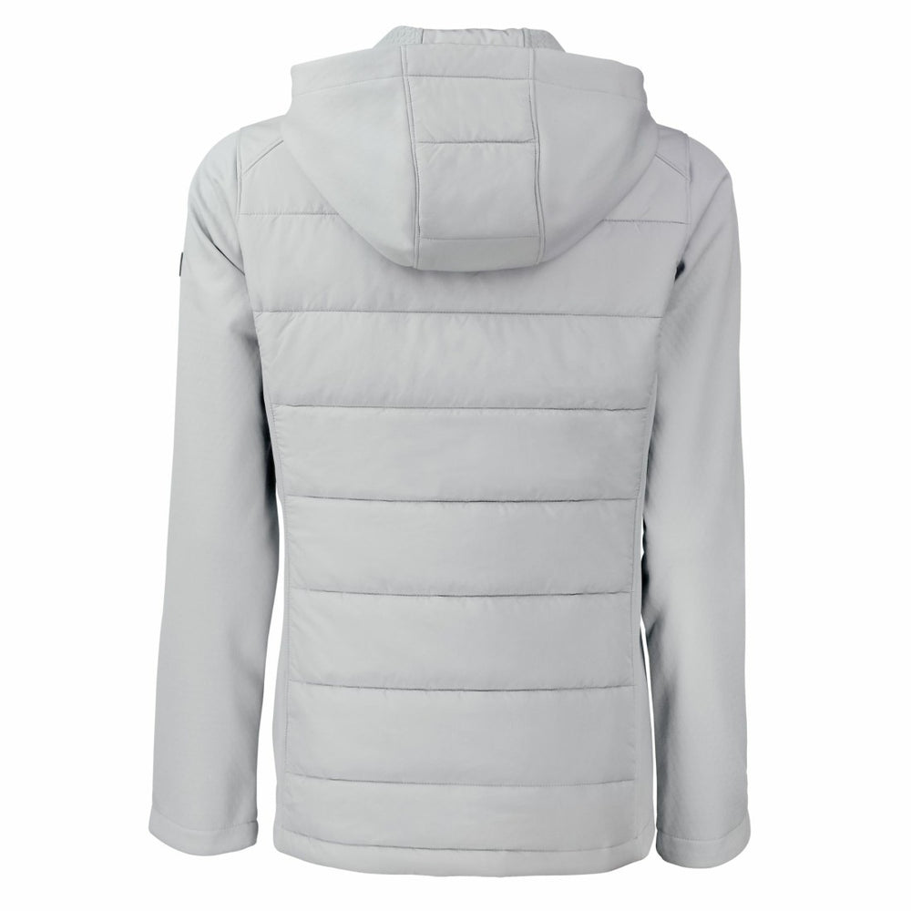 Detroit Lions Cutter & Buck Women's Evoke PrimaLoft Hybrid Eco Softshell Recycled Full-Zip Hooded Jacket - Gray discount