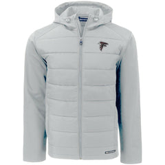Atlanta Falcons Cutter & Buck Evoke PrimaLoft Hybrid Eco Softshell Recycled Full-Zip Hooded Jacket - Gray sale