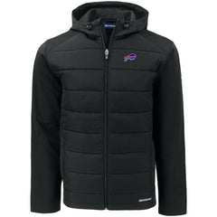 Buffalo Bills Cutter & Buck Evoke PrimaLoft Hybrid Eco Softshell Recycled Full-Zip Hooded Jacket - Black outlet