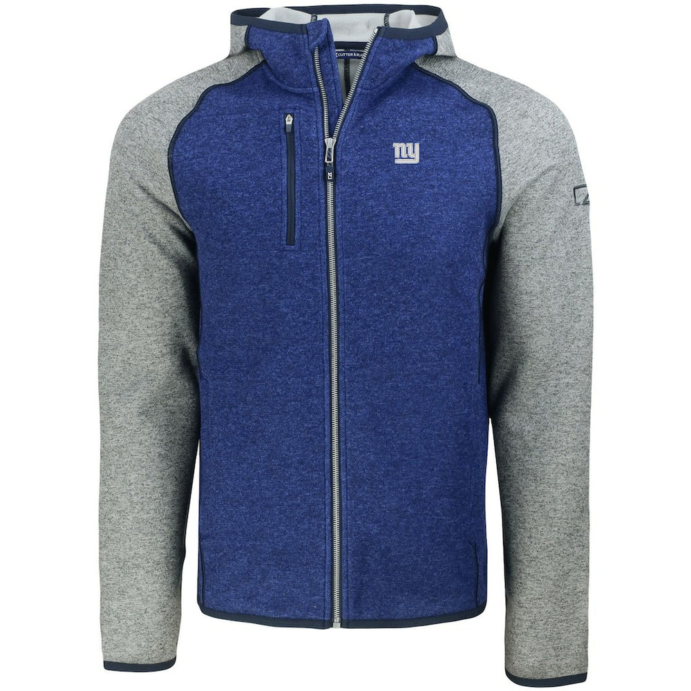 New York Giants Cutter & Buck Mainsail Full-Zip Hooded Jacket - Heather Royal sale