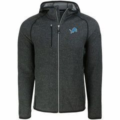 Detroit Lions Cutter & Buck Mainsail Full-Zip Hooded Jacket - Heather Charcoal on sale
