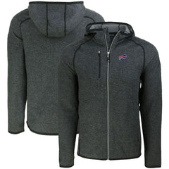 Buffalo Bills Cutter & Buck Mainsail Full-Zip Hooded Jacket - Heather Charcoal outlet