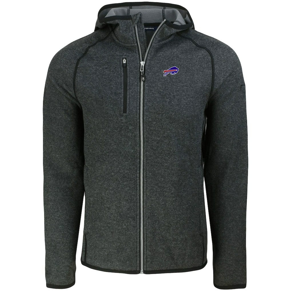 Buffalo Bills Cutter & Buck Mainsail Full-Zip Hooded Jacket - Heather Charcoal outlet