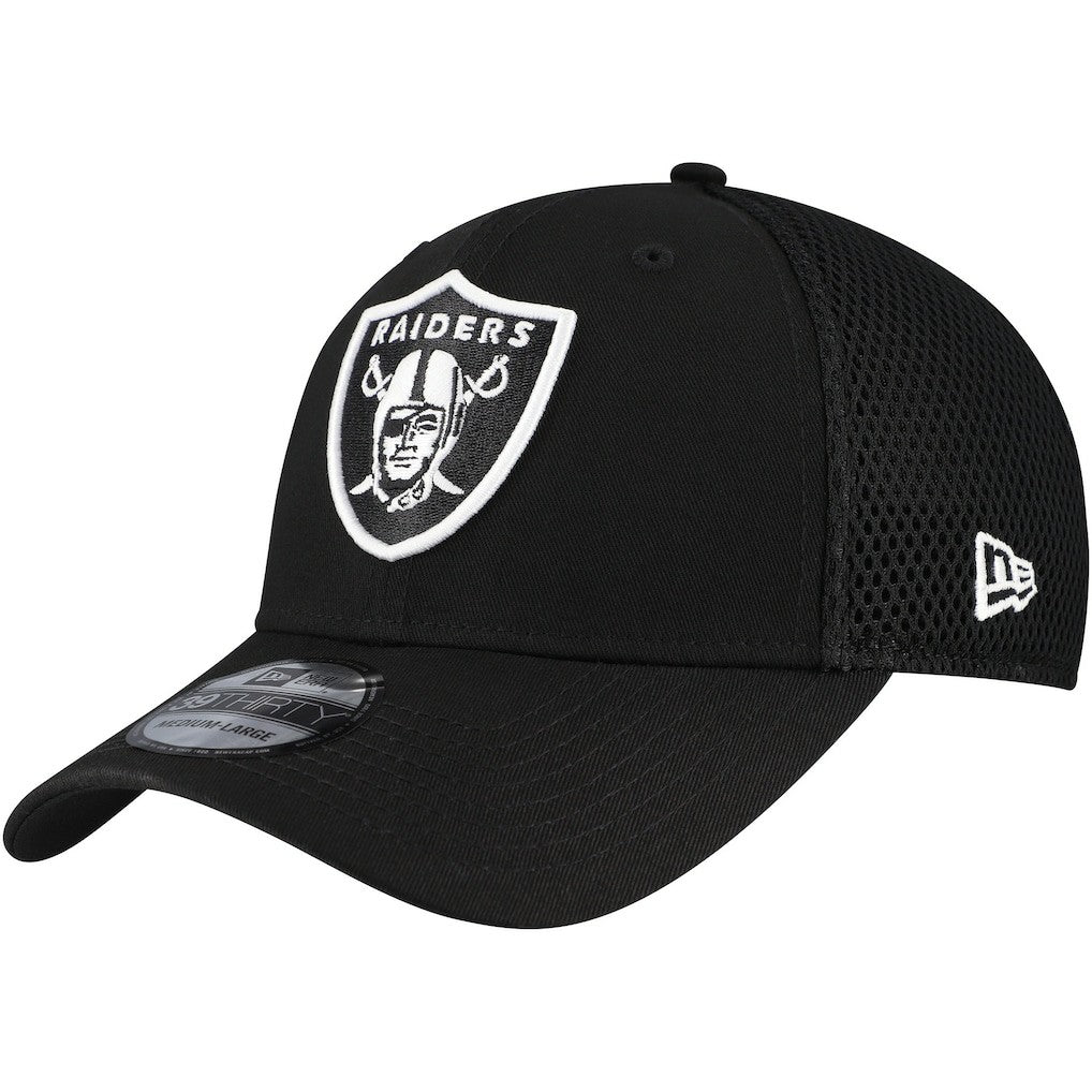 New Era Las Vegas Raiders Black Main Neo 39THIRTY Flex Hat cheap