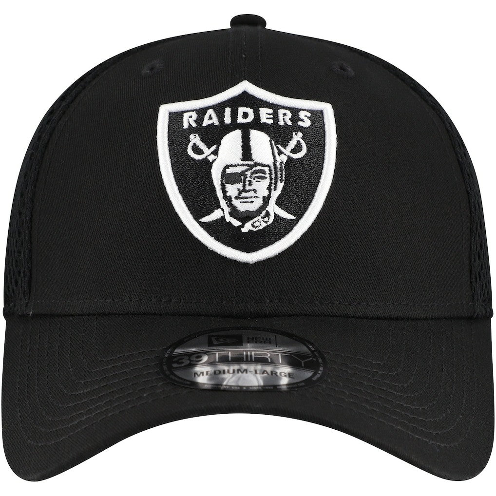 New Era Las Vegas Raiders Black Main Neo 39THIRTY Flex Hat cheap
