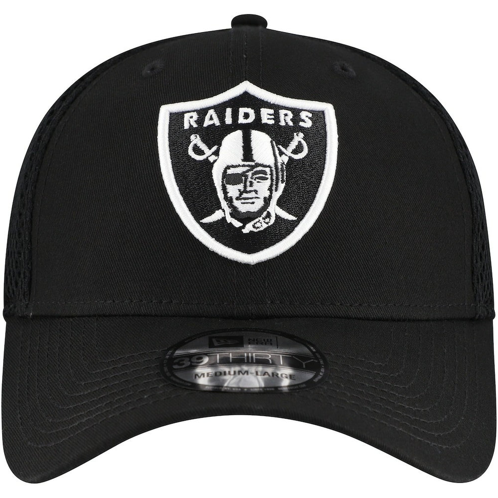 New Era Las Vegas Raiders Black Main Neo 39THIRTY Flex Hat cheap