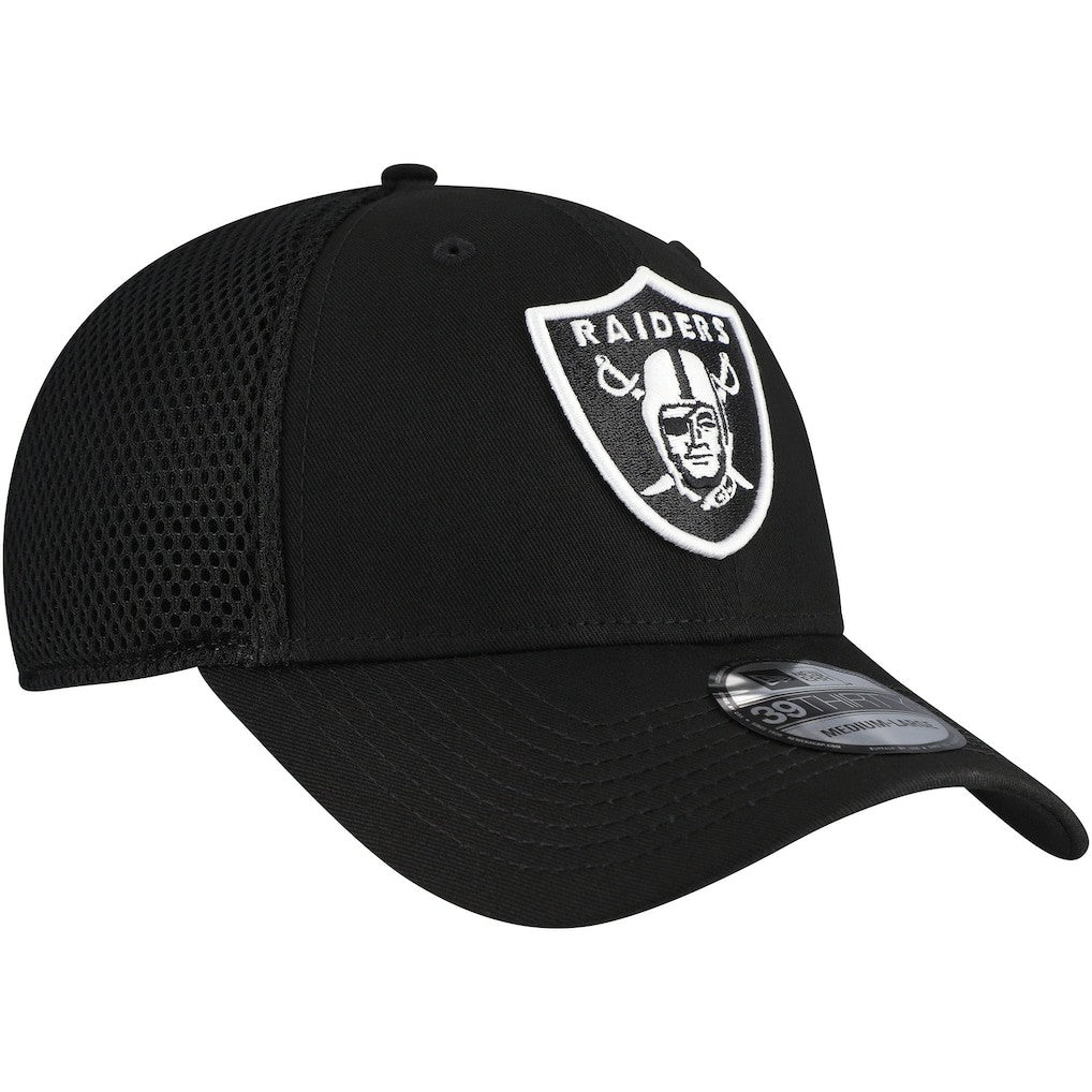 New Era Las Vegas Raiders Black Main Neo 39THIRTY Flex Hat cheap