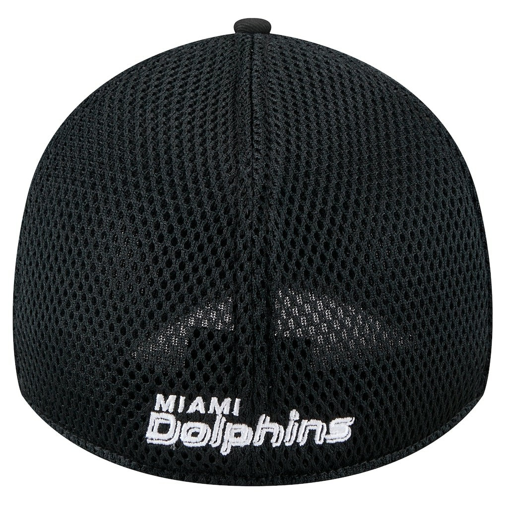 New Era Miami Dolphins Black Main Neo 39THIRTY Flex Hat for sale