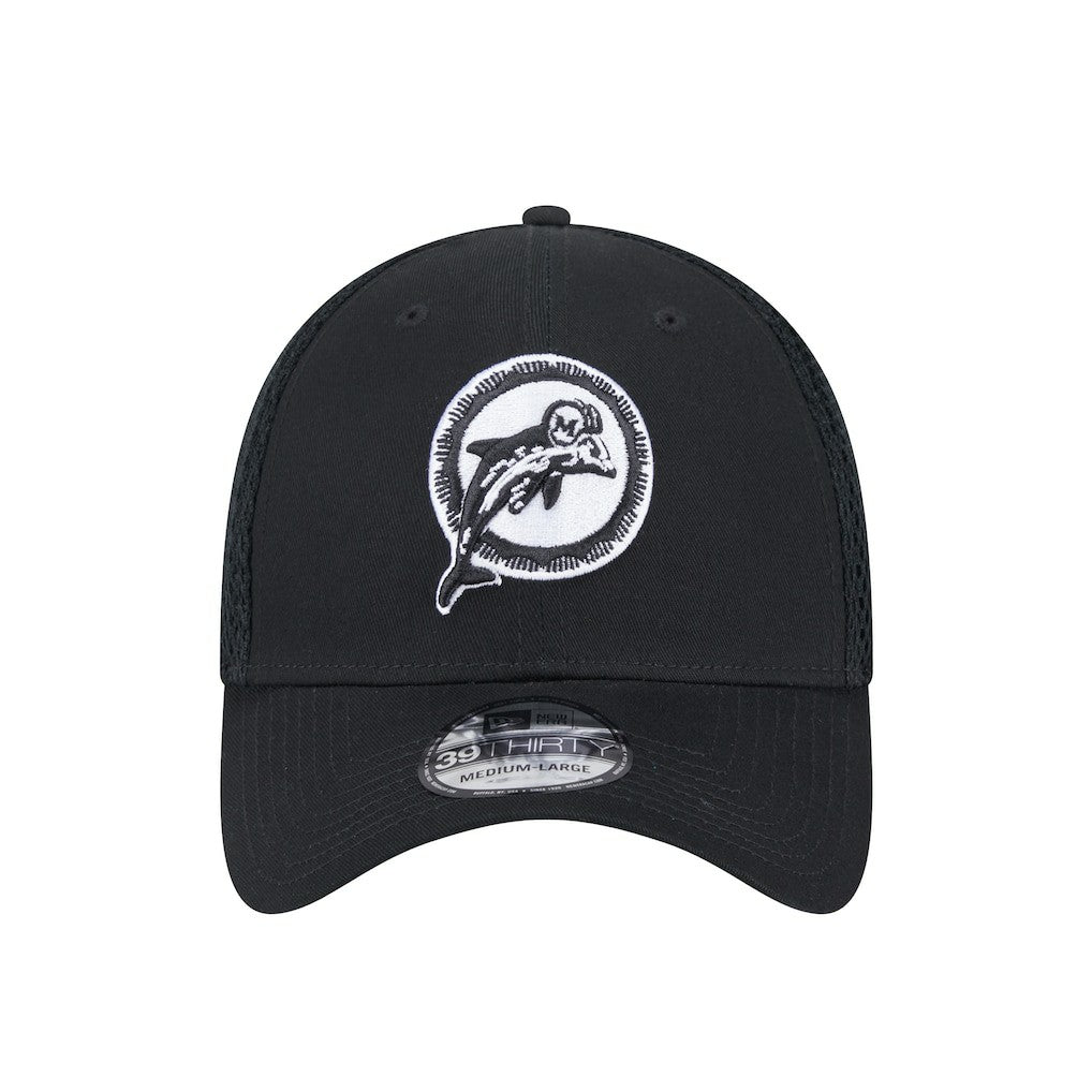 New Era Miami Dolphins Black Main Neo 39THIRTY Flex Hat for sale