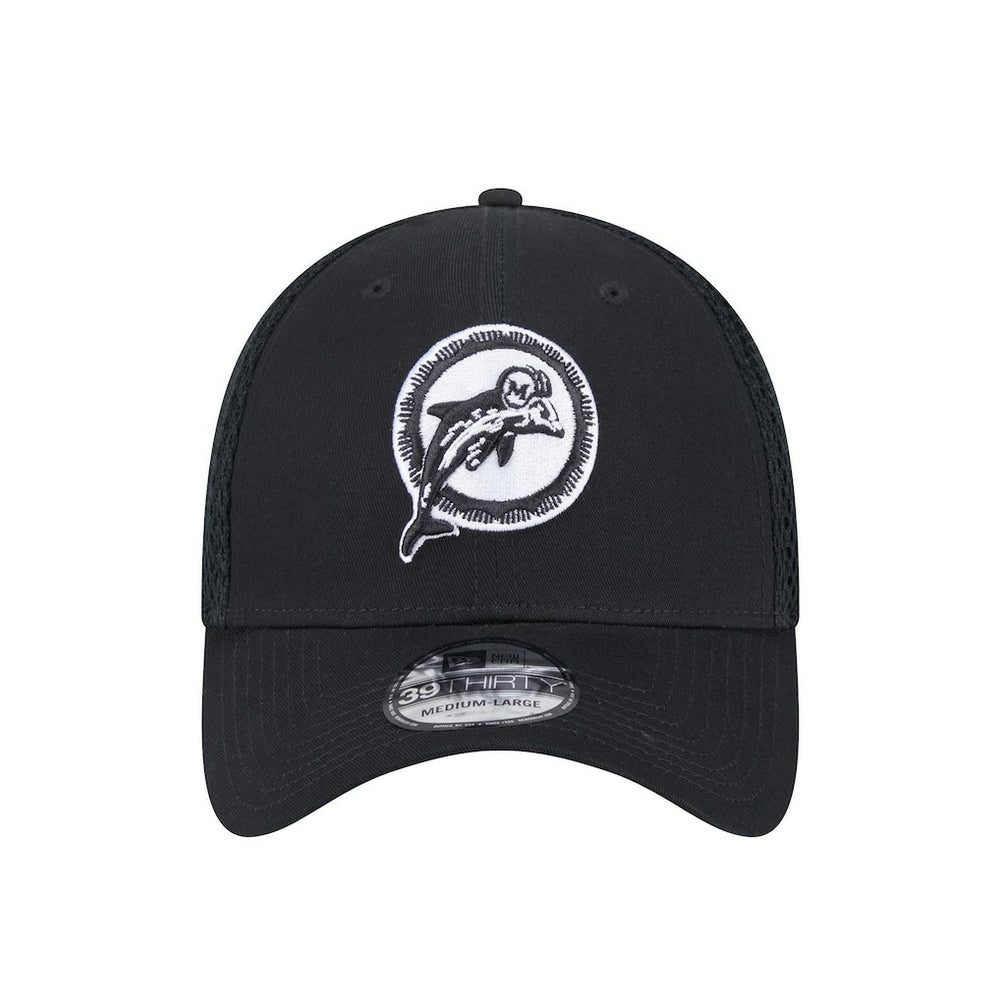New Era Miami Dolphins Black Main Neo 39THIRTY Flex Hat for sale