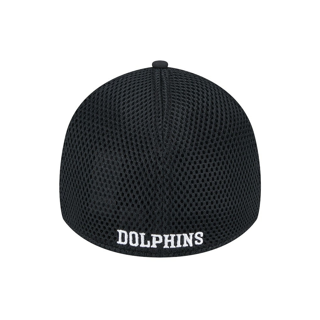 New Era Miami Dolphins Black Main Neo 39THIRTY Flex Hat for sale