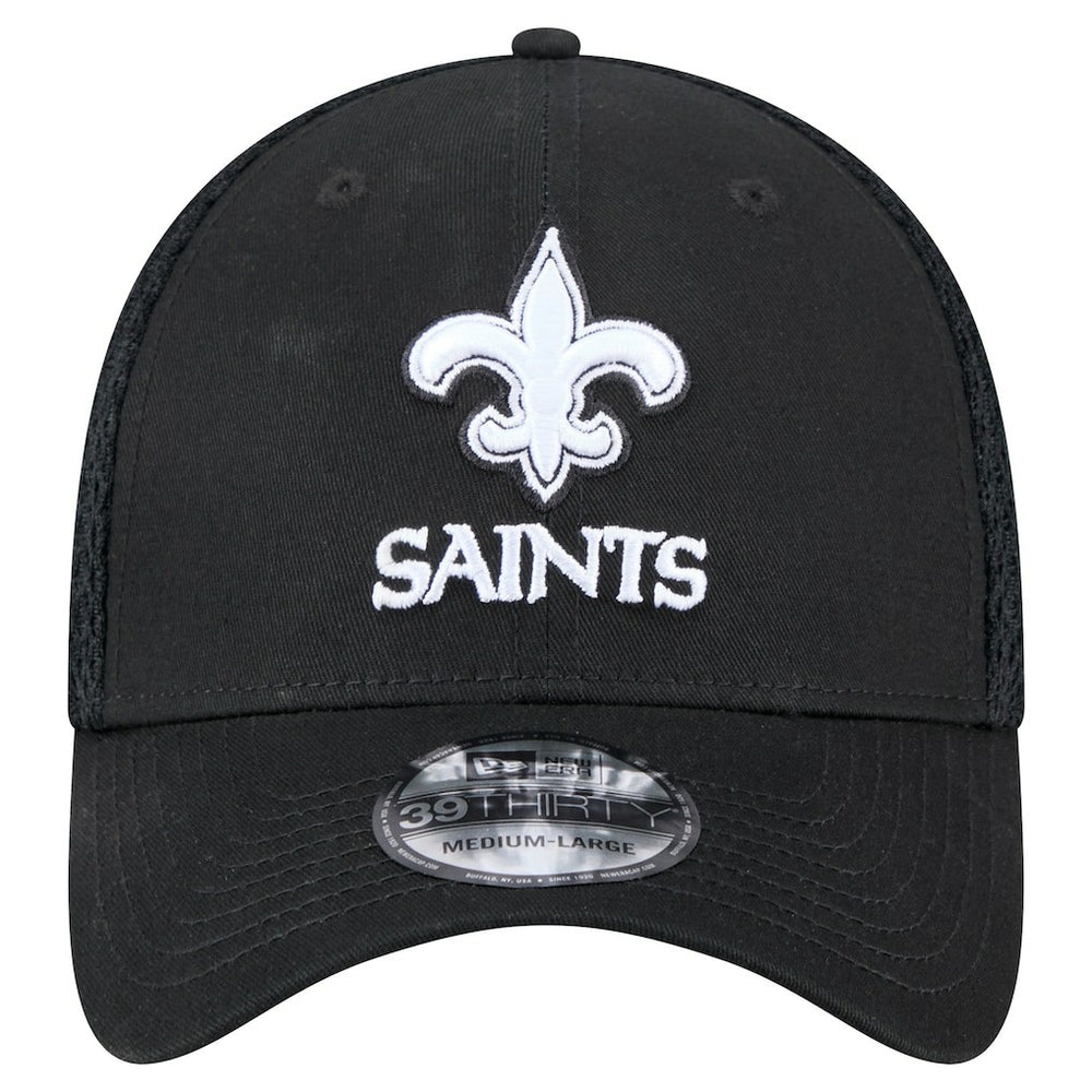 New Era New Orleans Saints Black Main Neo 39THIRTY Flex Hat outlet