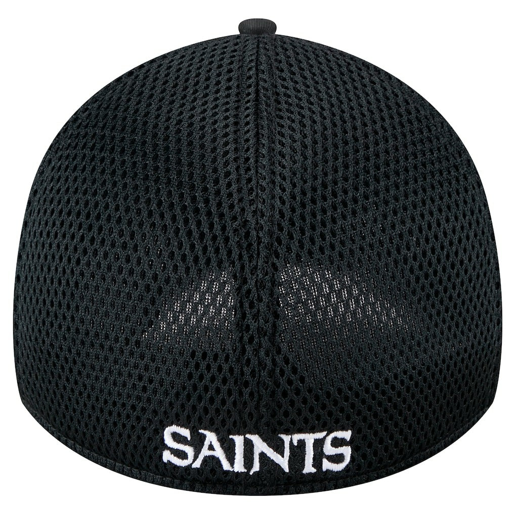 New Era New Orleans Saints Black Main Neo 39THIRTY Flex Hat outlet
