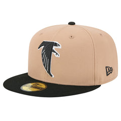 Atlanta Falcons New Era Throwback Logo Main 59FIFTY Fitted Hat - Tan outlet
